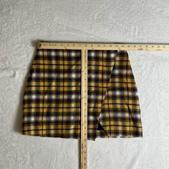 VTG Abercrombie & Fitch Women's Y2K Wool Plaid Skirt Size S 6 Clueless 90S Check - Picture 6 of 7